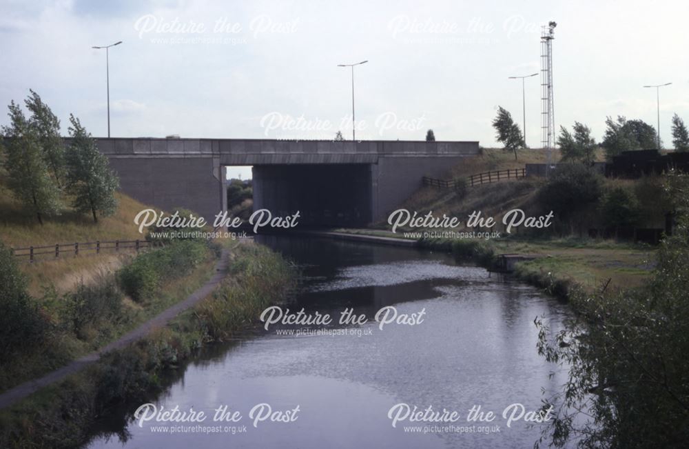 Bridge carrying the M1 over the Erewash Canal, Stanton Gate, 1979