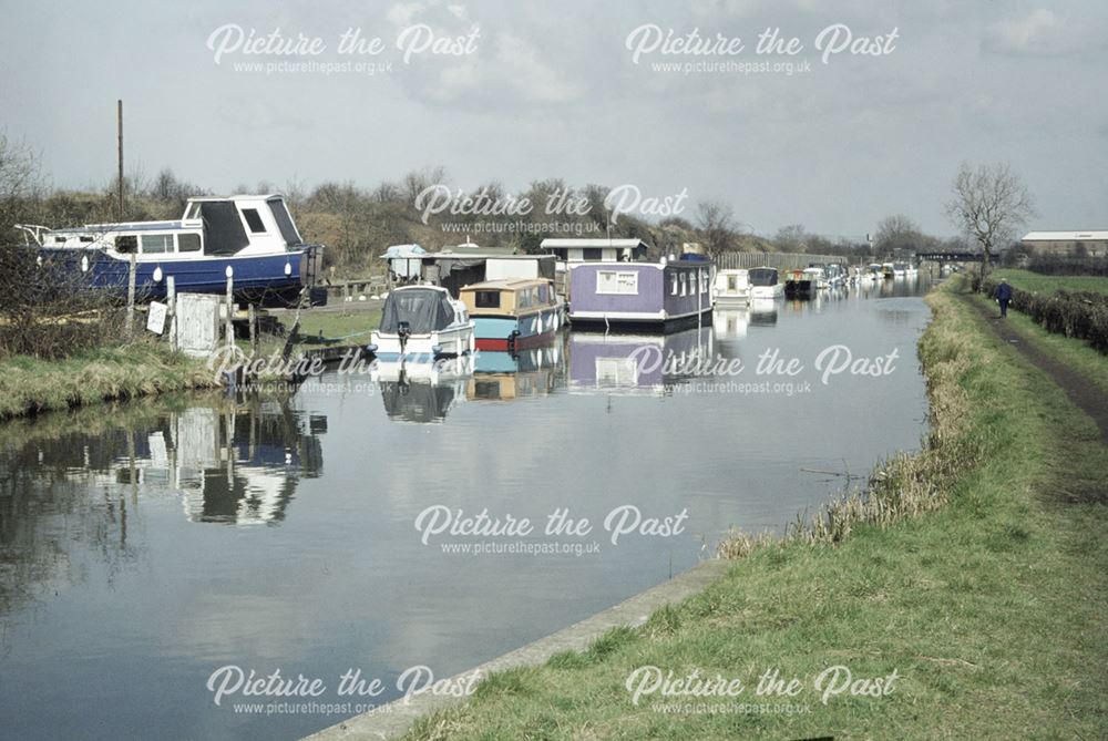 Erewash Canal north of Narrow Bridge, Long Eaton, 1980