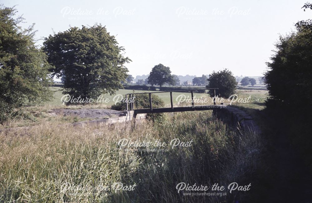 Footbridge over the Nottingham Canal, Cossall, 1984