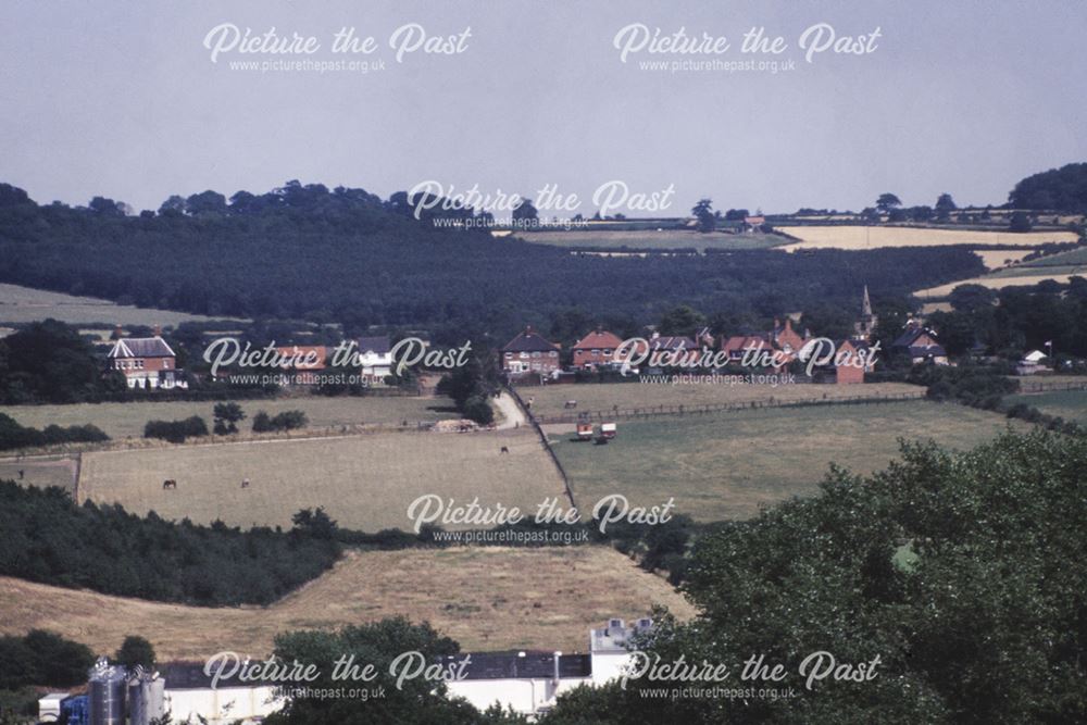 View across the Erewash Valley from Ilkeston to Cossall, 1995