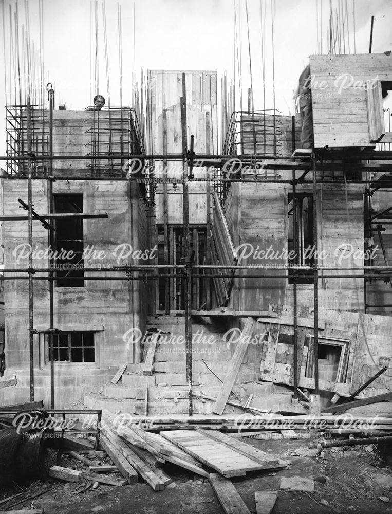 Construction of Croft Yard Reservoir, New Lawn Road, Ilkeston, 1948