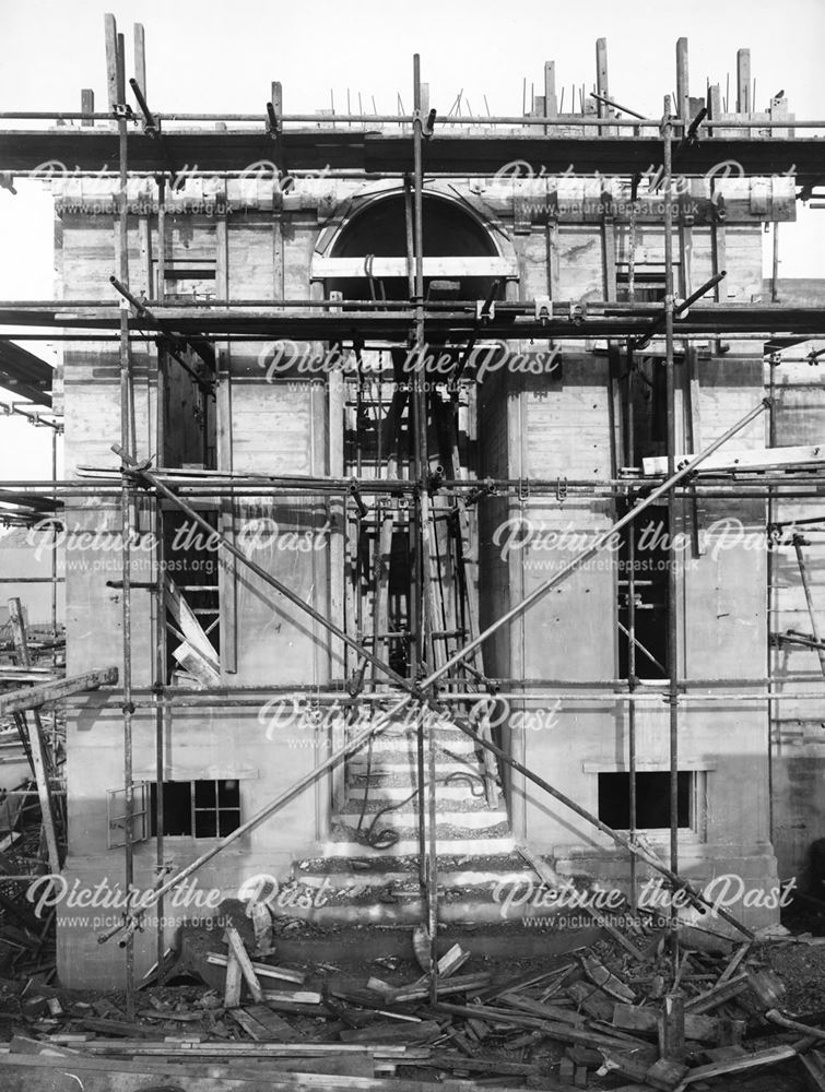 Construction of Croft Yard Reservoir, New Lawn Road, Ilkeston, 1948