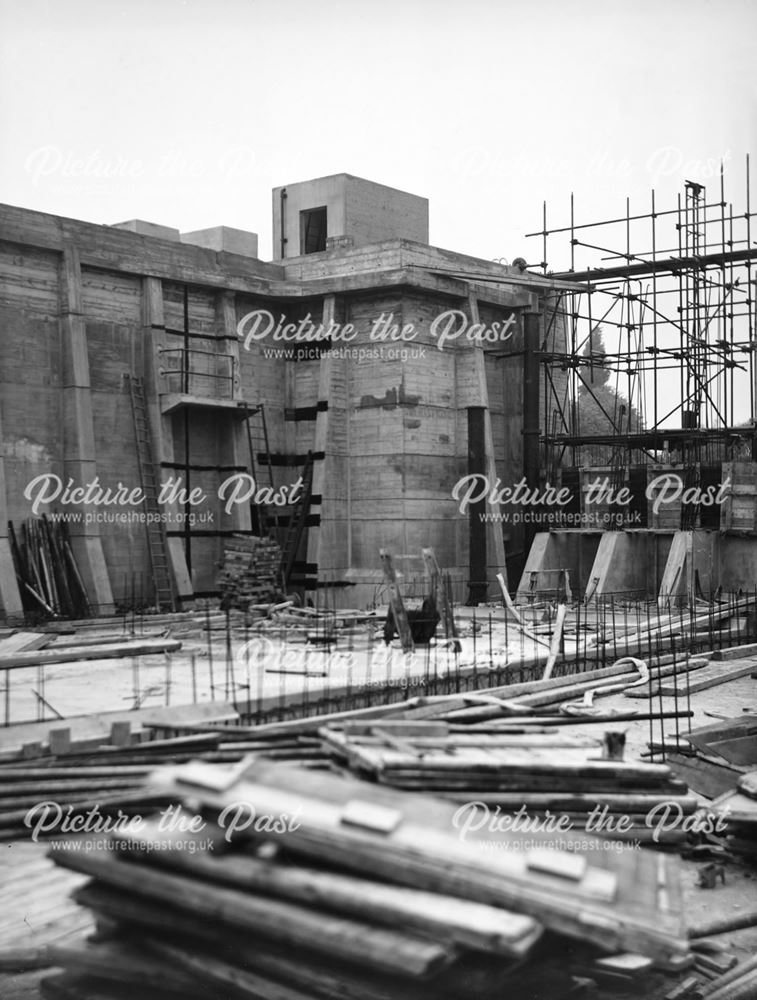 Construction of Croft Yard Reservoir, New Lawn Road, Ilkeston, 1948 ?