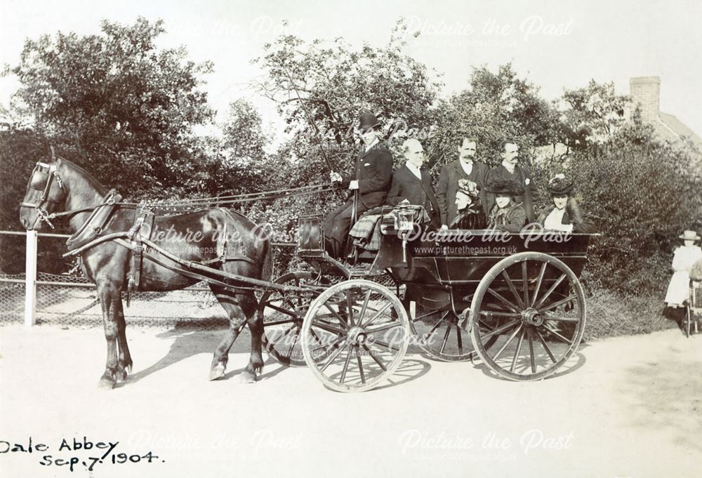 Waggonette and passengers, Dale, 1904