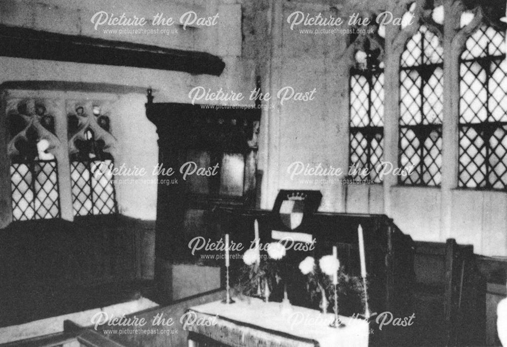 Interior of All Saints Church, Dale, mid-1970s ?