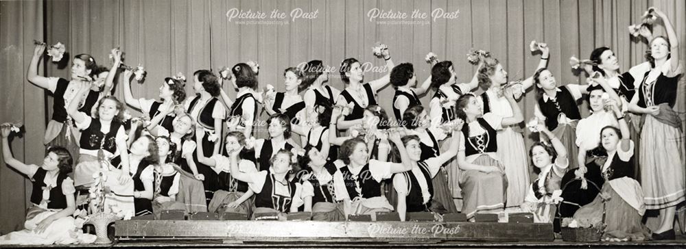 Cavendish Girls School Production, Ilkeston, 1953