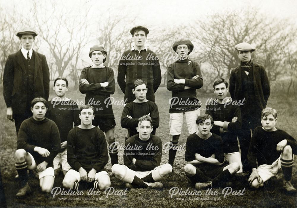 St Johns Bible Class Football Team, Ilkeston, 1911