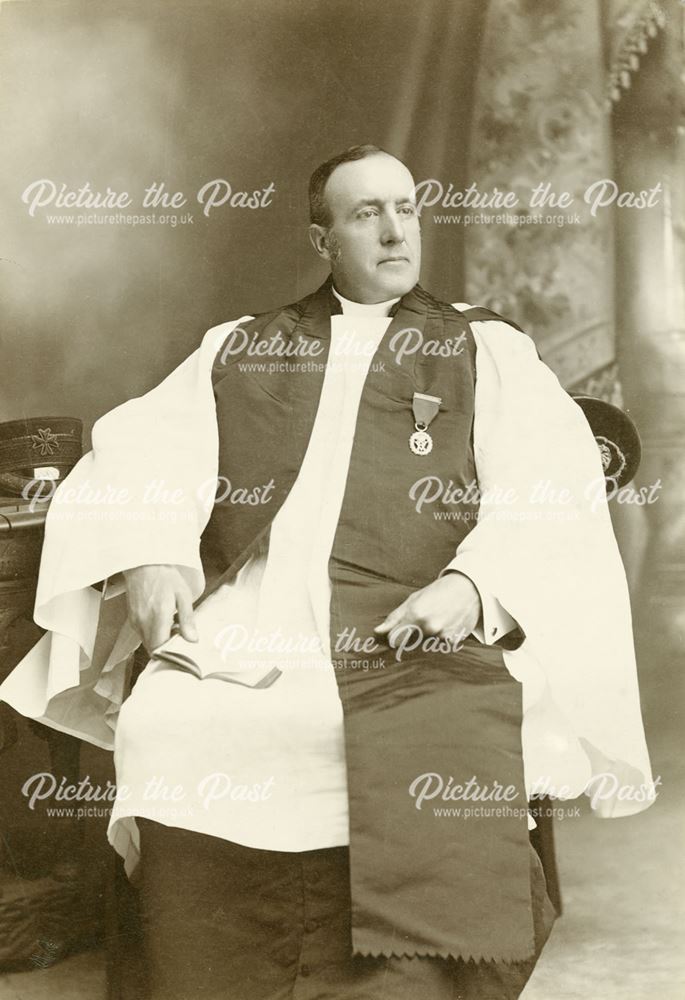 Reverend Edward Muirhead Evans, St Marys Church, Ilkeston, c 1895