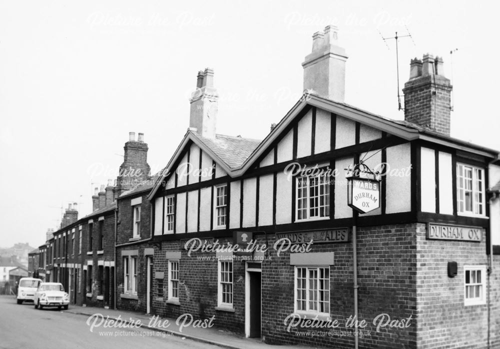 Durham Ox Public House, Ilkeston, c 1973