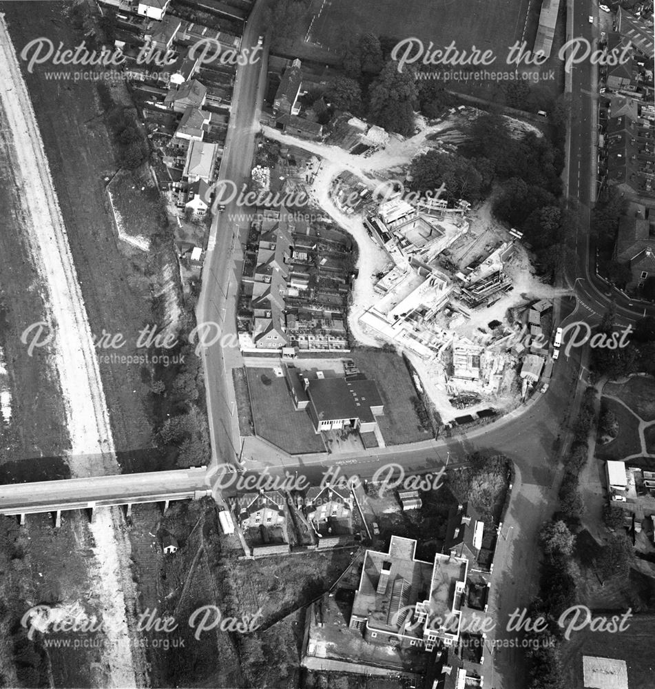 Aerial view showing Manners Road area, Ilkeston, 1970