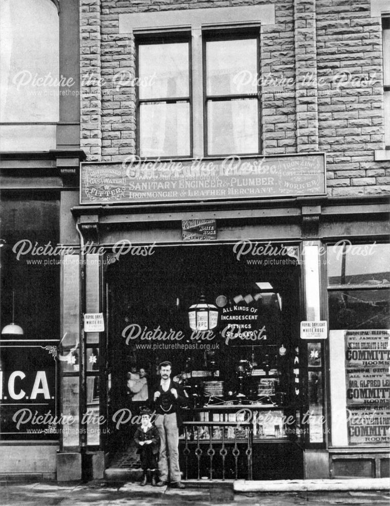 J.H. Stansfield, 7 Jacksons Buildings, Victoria Street, Glossop, c 1900