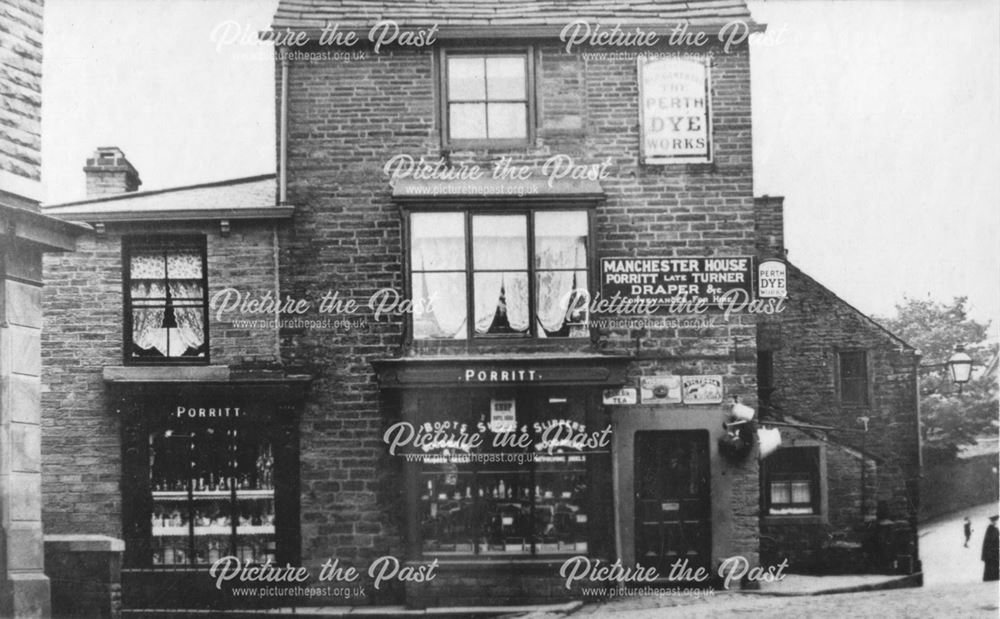 Manchester House, Market Street, Hayfield, c 1900s