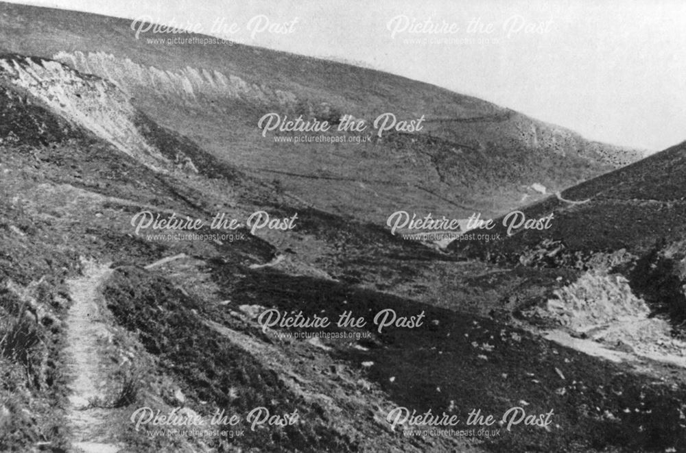 Lower Ashop Dale from the Snake, near Hayfield, 1920s ?