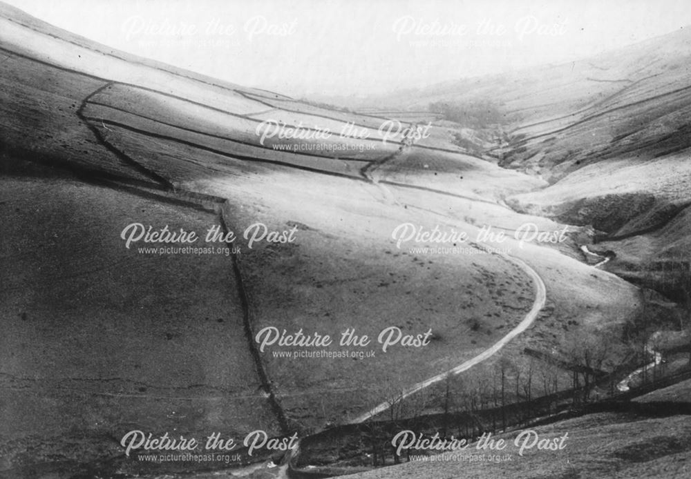 View from the top of Jacob's Ladder, near Edale, c 1920s ?