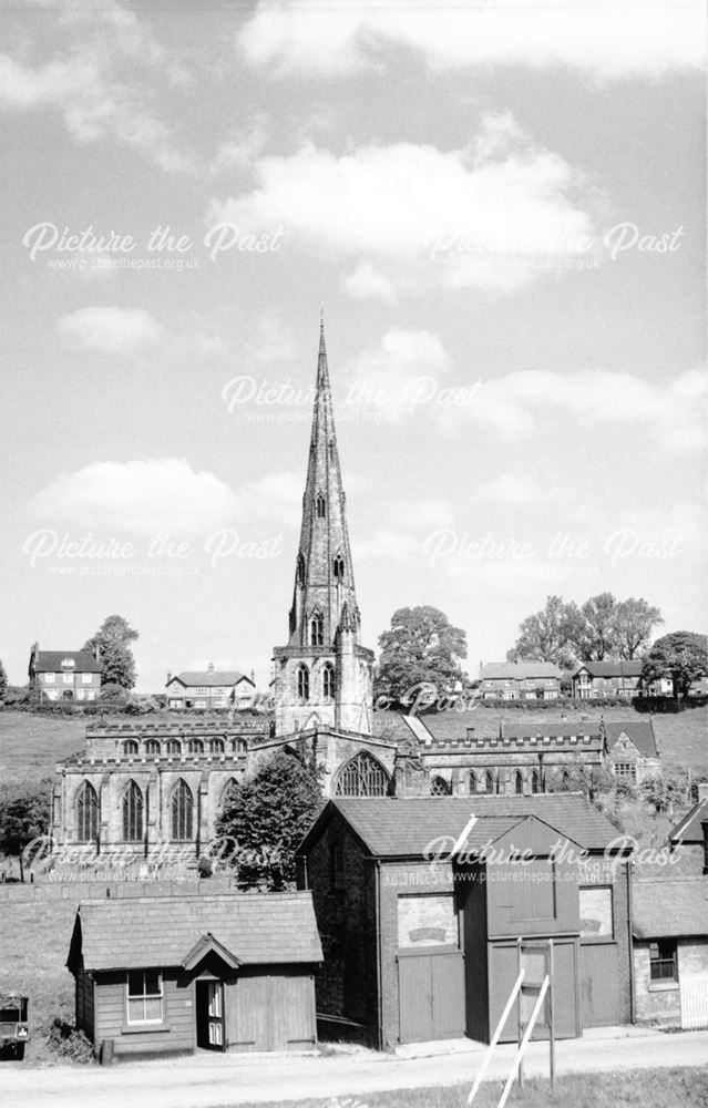 Ashbourne Railway Station and St Oswald's Church, Ashbourne