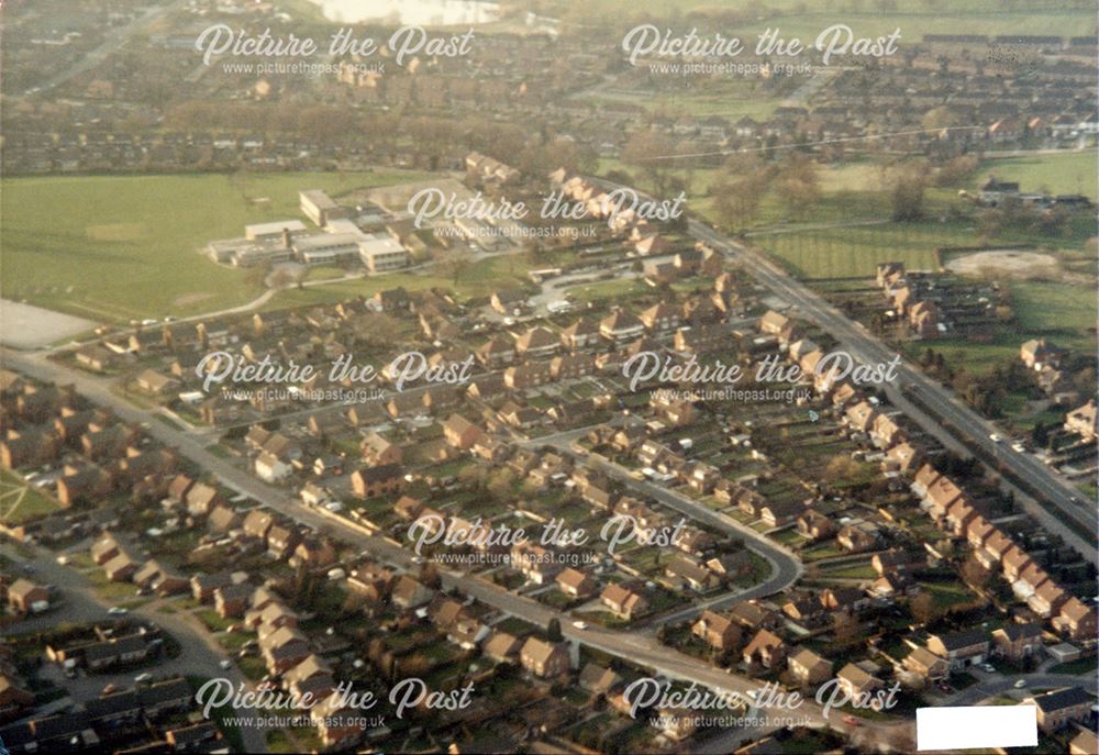 Aerial Photograph, Derby Road and Queen Elizabeth Grammar School - Lower Site