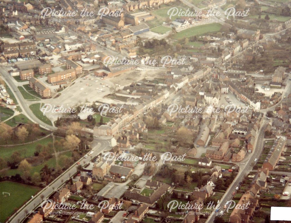 Aerial Photograph, Market Place, St John's Street and recreation area