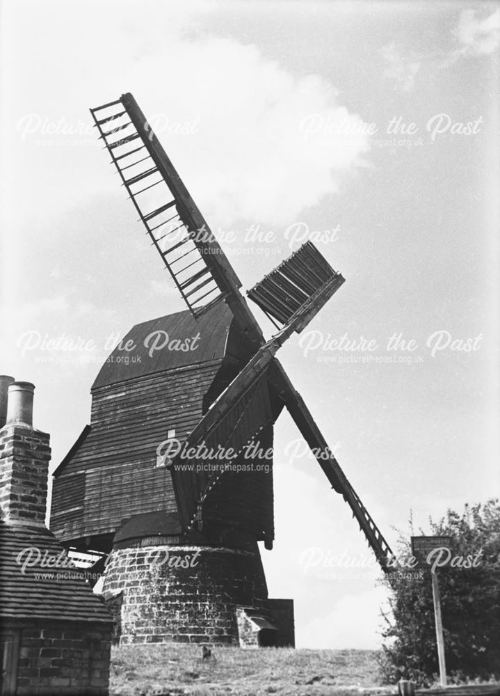 Cat and Fiddle Windmill, Dale Abbey, c 1956?