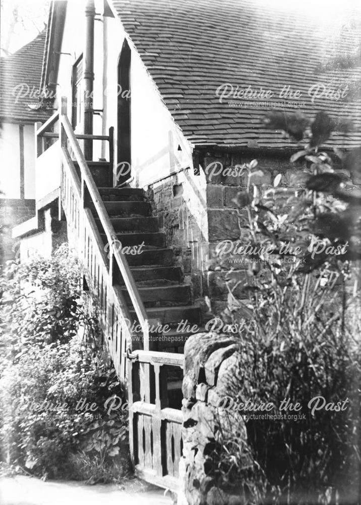 South Side Stairs, All Saints' Church, The Village, Dale Abbey, c 1948?