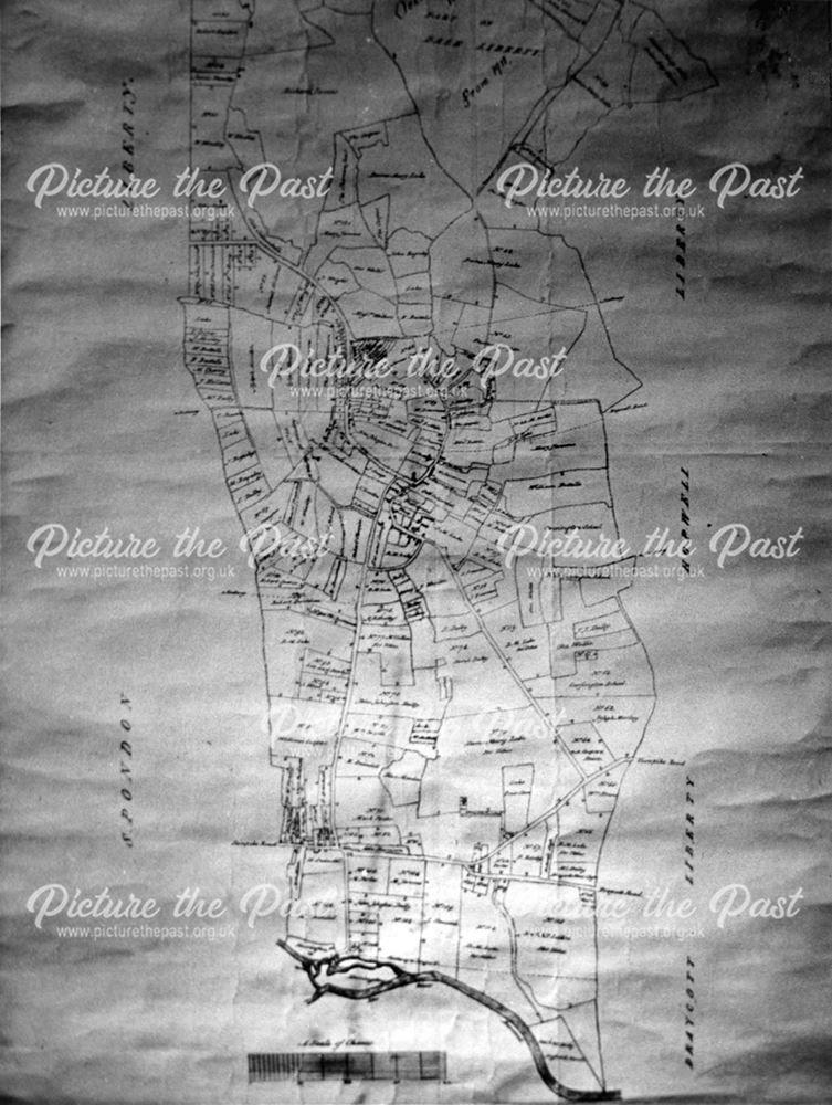 Map of Ockbrook and Borrowash 1782