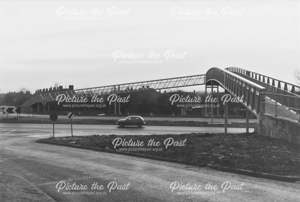 Footbridge at Cole Lane over the A52, Ockbrook-Borrowash border