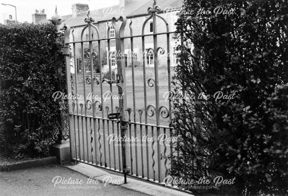 Borrowash Library gates - former chapel