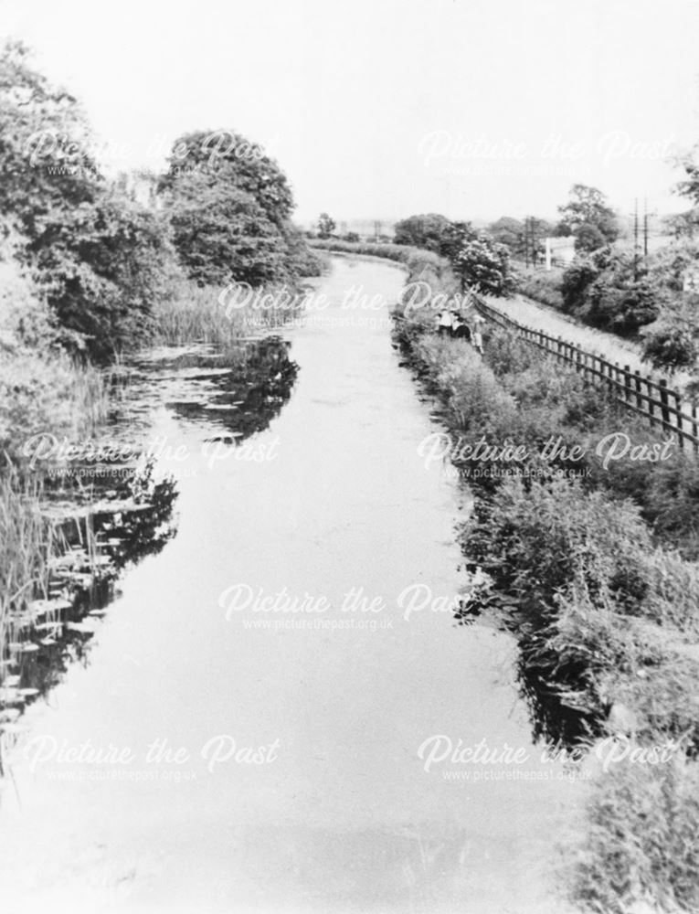 Canal at Borrowash, Looking Towards Draycott, 1956