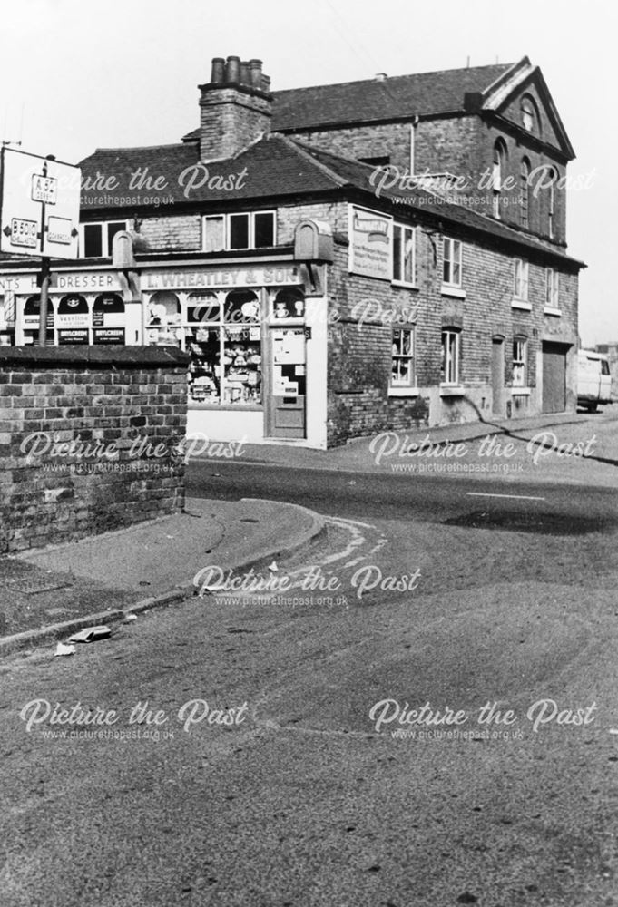 Chapel Street looking towards Nottingham Road, Borrowash, 1976