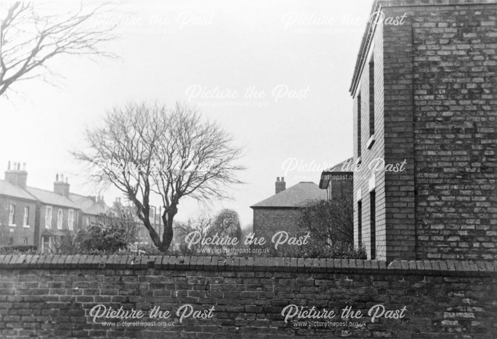 Nottingham Road and corner of Gordon Road, Borrowash, 1973