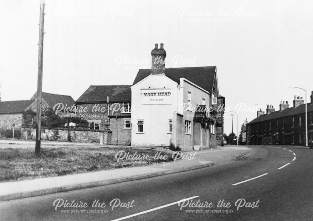 Nottingham Road, The Nag's Head, Borrowash, 1968