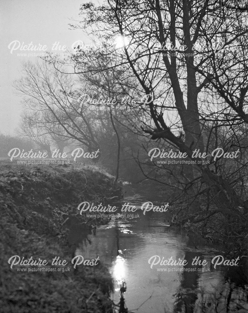 May be River Erewash, Ilkeston, c 1935?