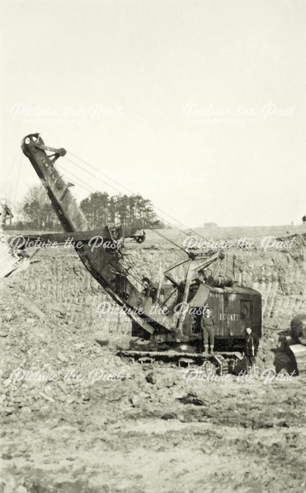 Shipley Hall opencast coal site, winter 1947-48