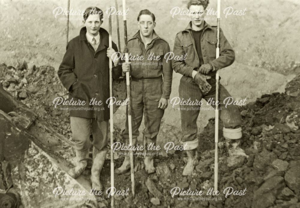 Shipley Hall opencast coal site, winter 1947-48