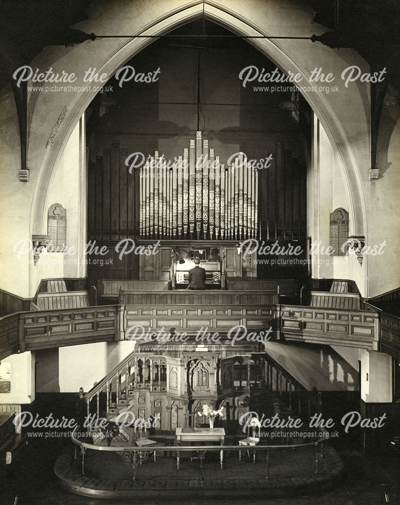 Bath Street Wesleyan Methodist Church, Interior, Ilkeston, 1950s