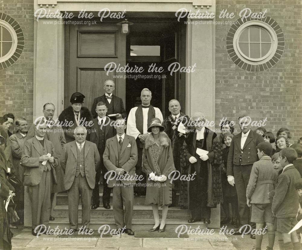 Cavendish School Opening, Cavendish Road, Ilkeston, 1929