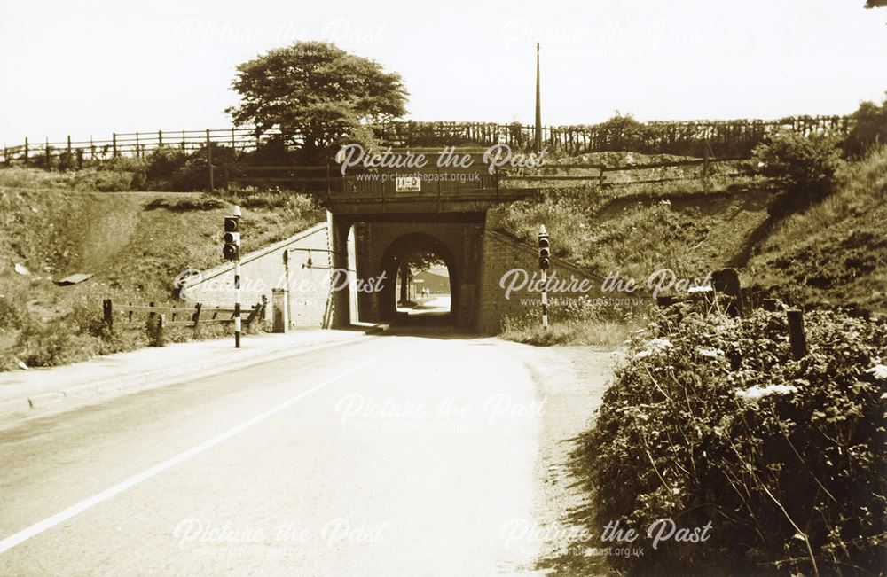 West Side of Aqueduct, From Coronation Road, Cossall, c 1957