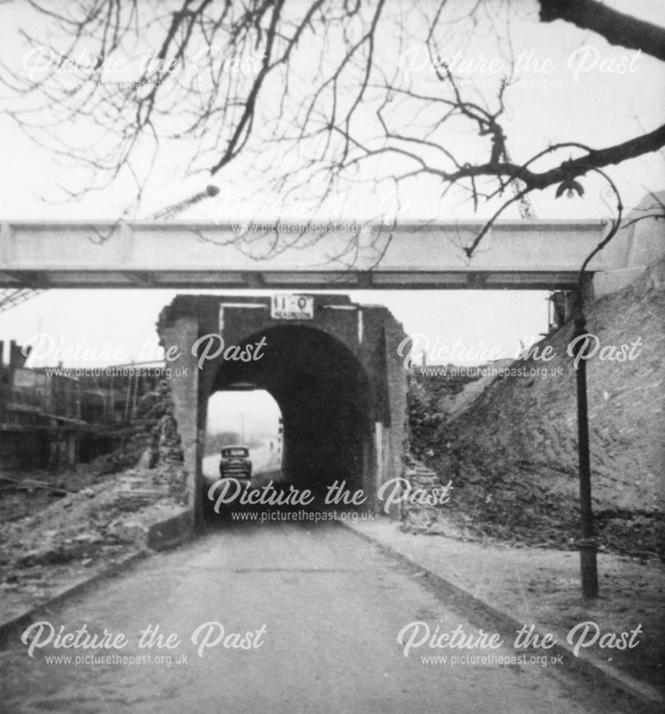 New Aqueduct Over Old, Coronation Road, Cossall, c 1958