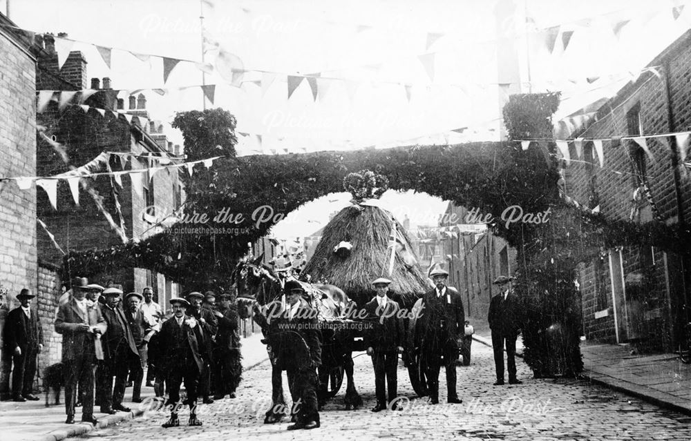 Rush Bearing Ceremony, Whitfield Cross, Glossop, c 1900s