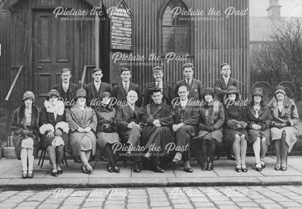 Whitfield Parish Hall Choir, St. Luke's, Fauvel Road, Glossop, c 1928