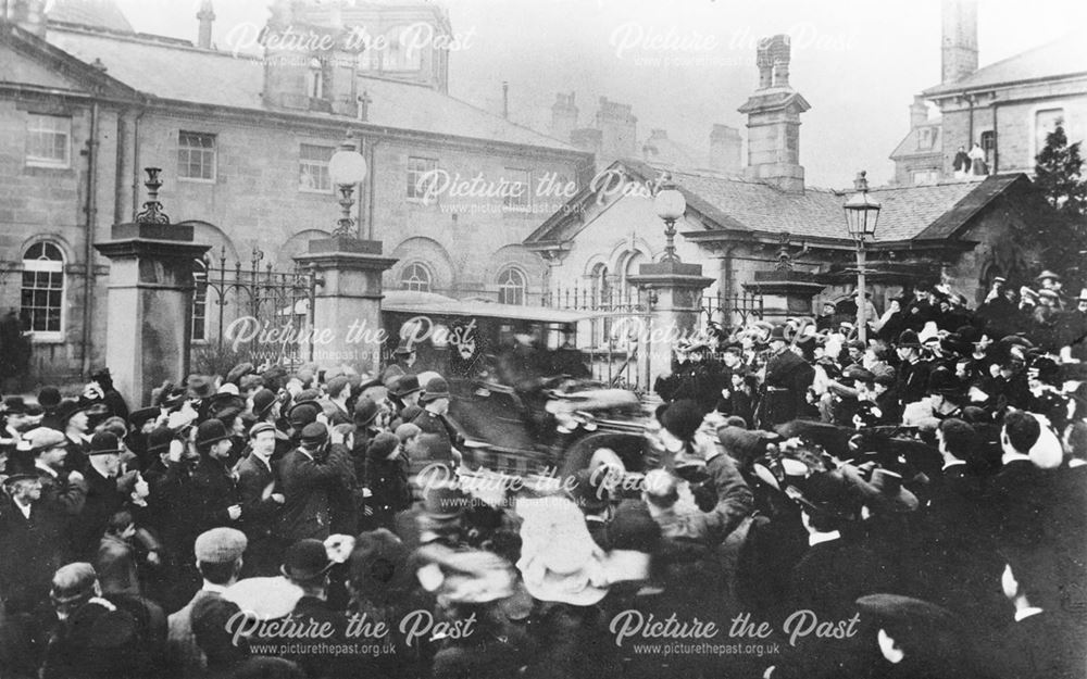 The Royal visit of King Edward VII to the Devonshire Royal Hospital.