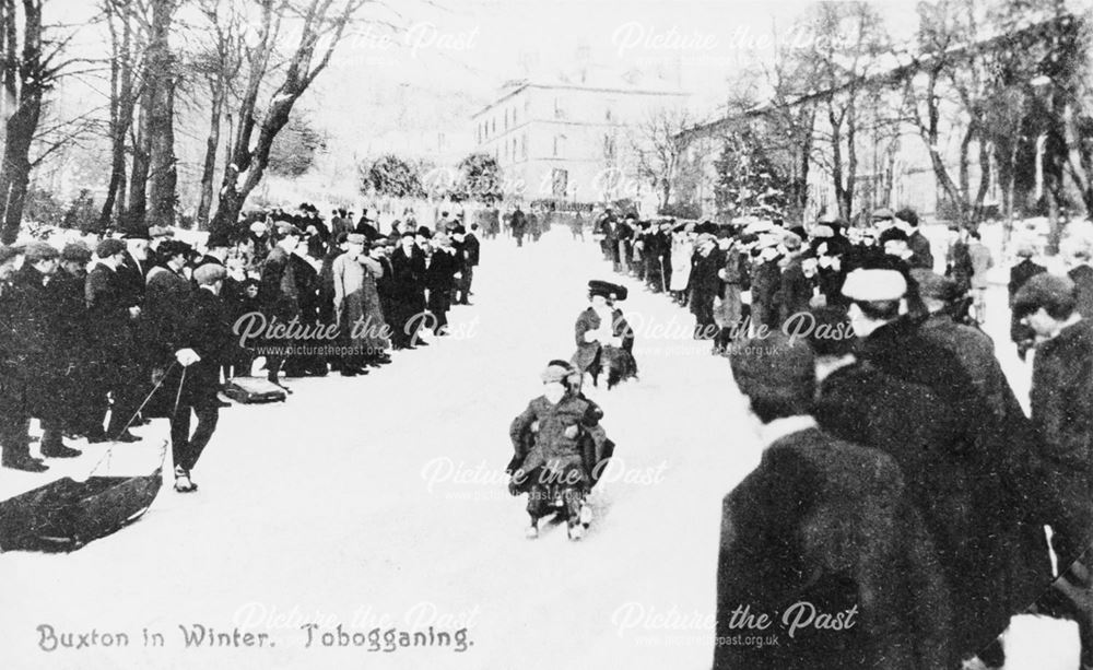 Tobogganing in Buxton