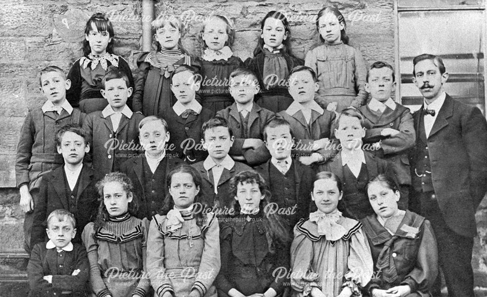 Hayfield Board Schools - mixed class 1902