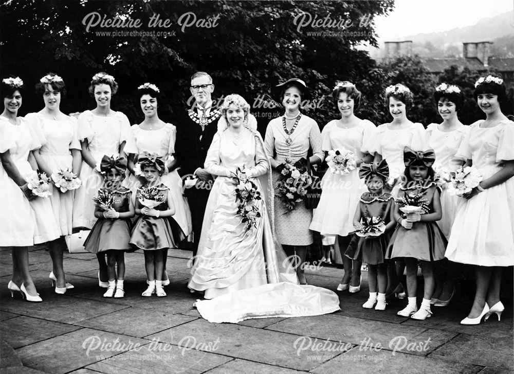 Buxton Wells Dressing Carnival Queen and assistants 1961