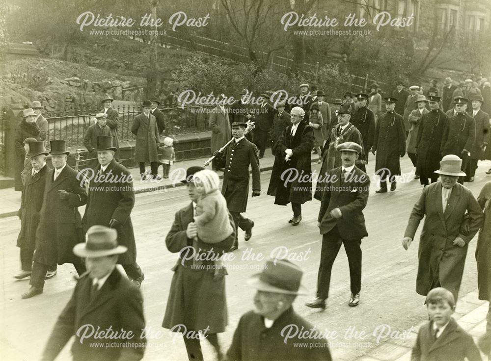 Mayoral Procession, Buxton 1918