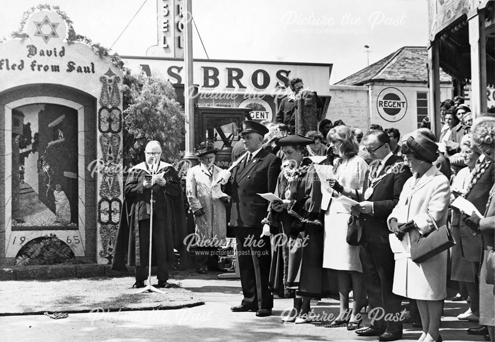 The blessing of the Well on Buxton Market Place