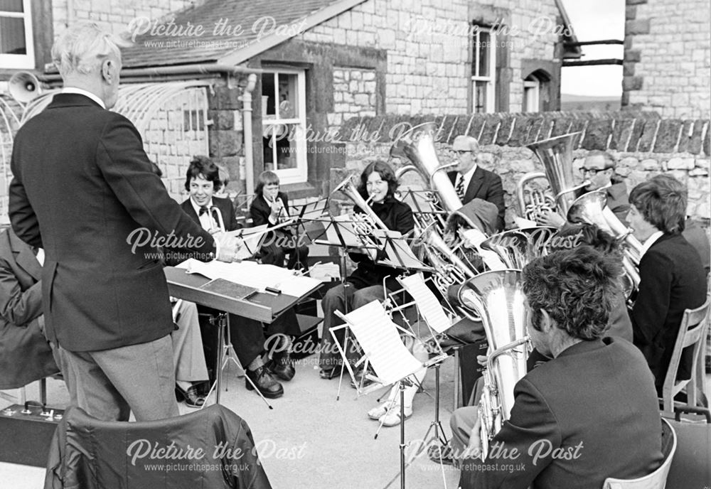 Peak Dale Band perform at the Peak Dale Fete