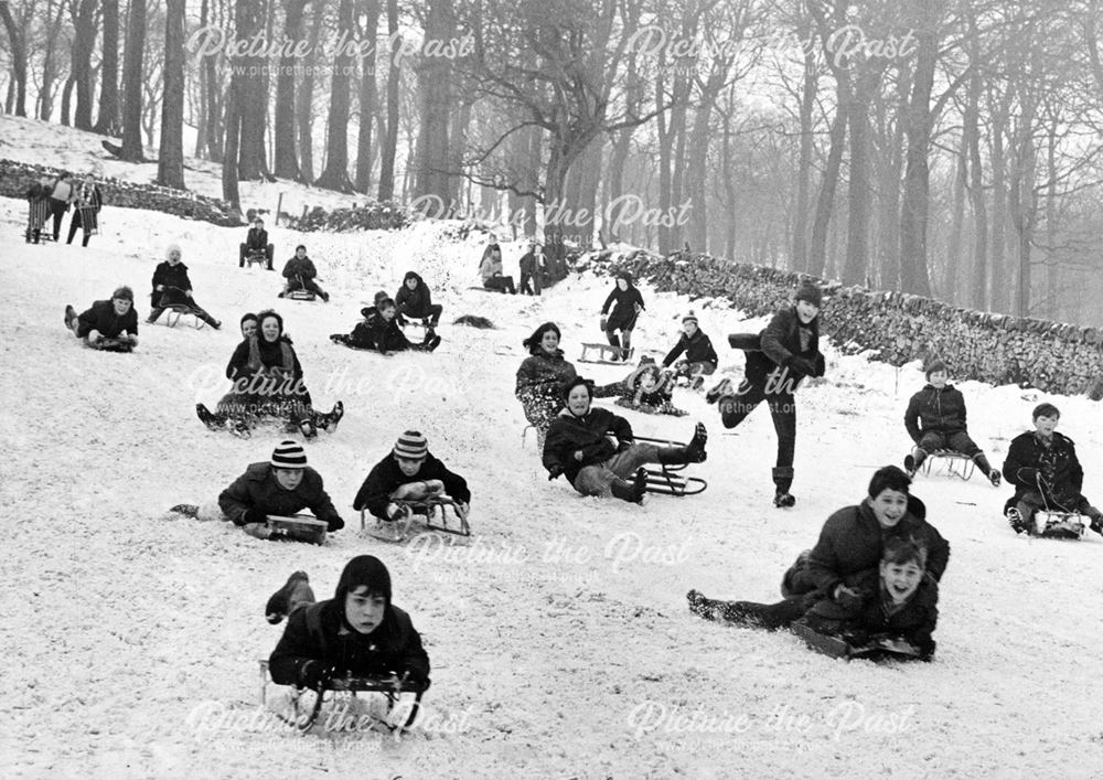 Sledging at Temple Fields, Buxton