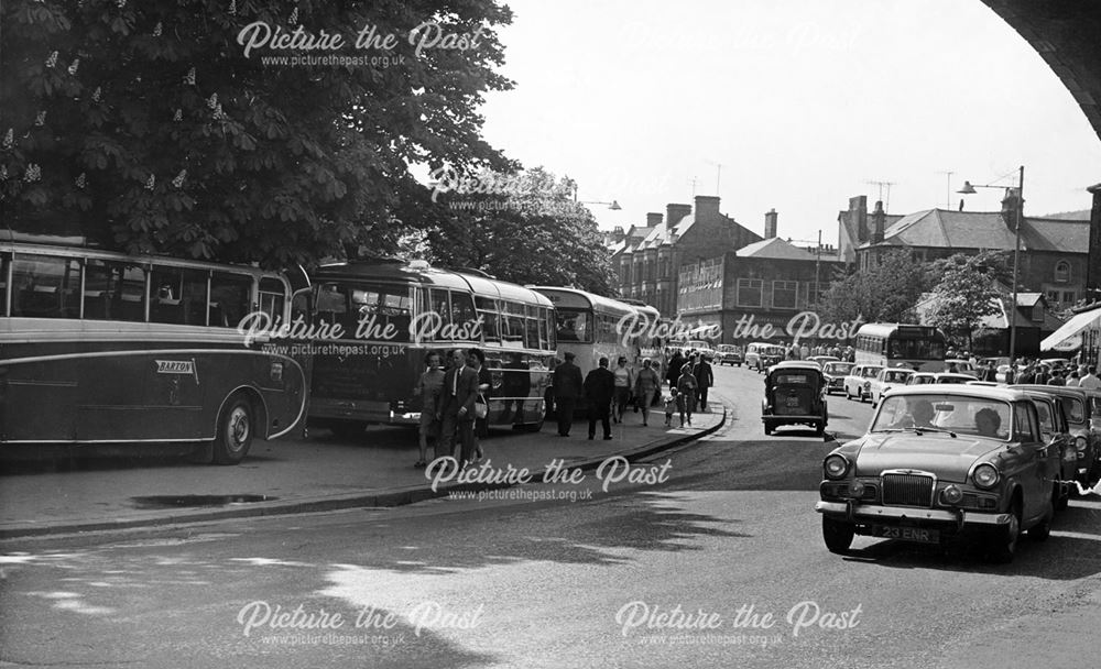 A view of Spring Gardens from Sylvan Park, under the railway viaduct.