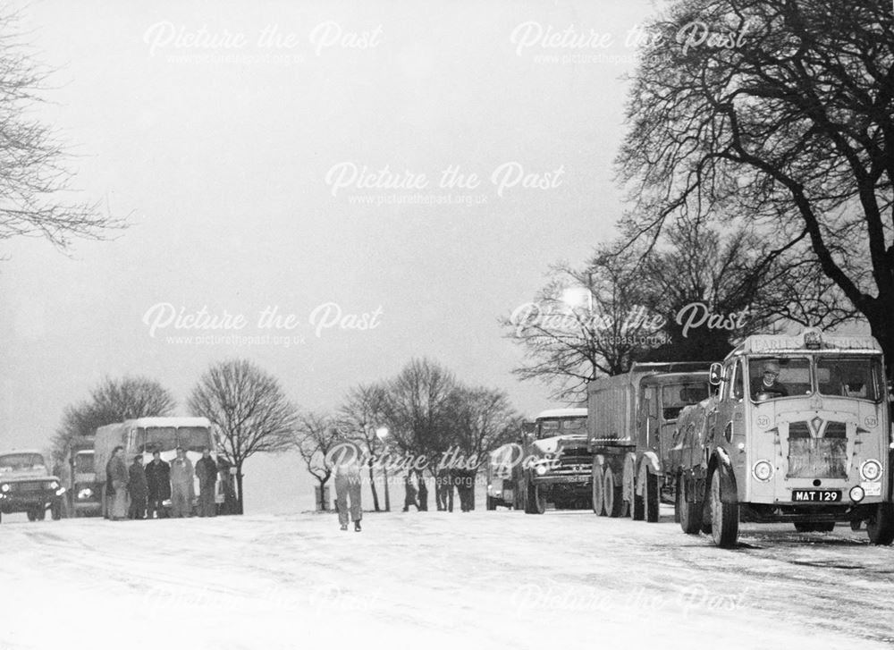 Winter Scene on Fairfield Common.