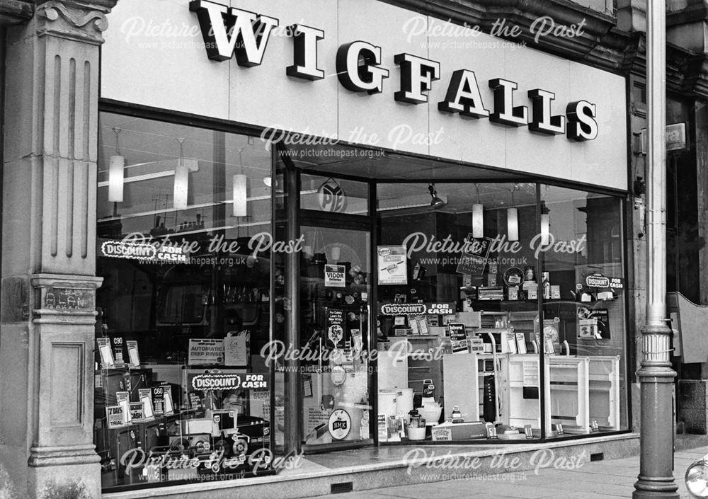 Wigfalls, Buxton Market Place, High Street, Buxton, 1970